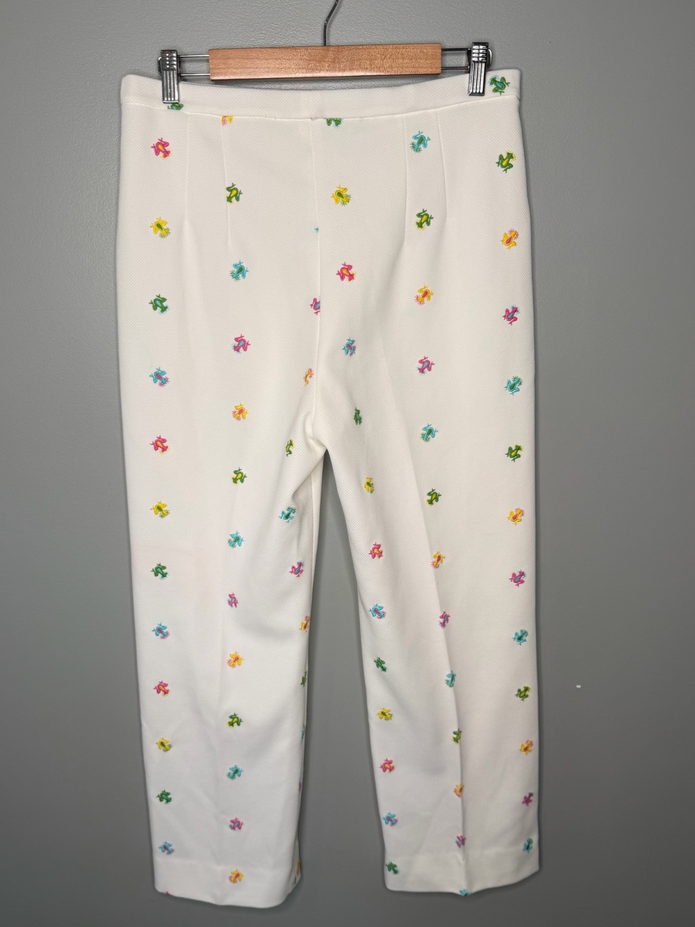 J. B. Horgan California Vintage 80s Rainbow Psychedelic Frog Novelty Pants - Picture 3 of 11